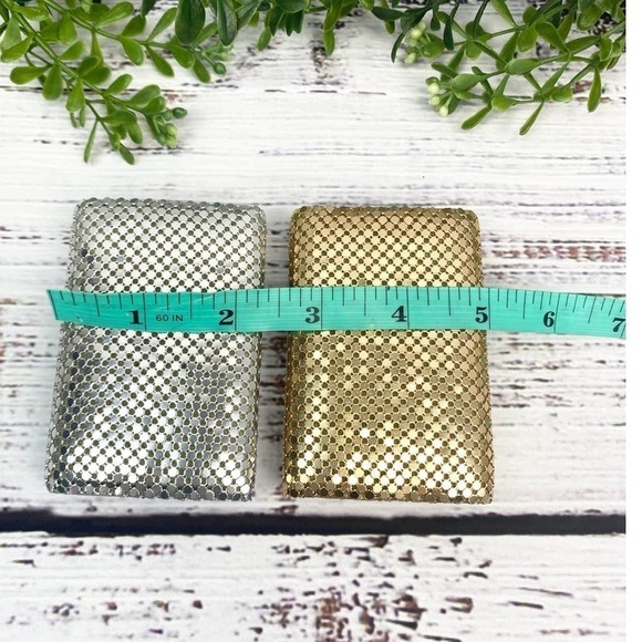 Vintage Tri-Fold Metallic Gold and Silver Key Holder Set - Picture 2 of 11